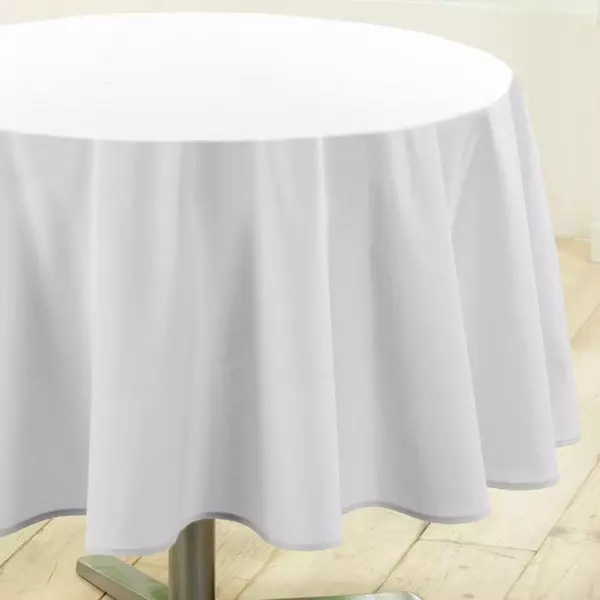 Tafelkleed Rond vlekbestendig (D180 cm) Essentiel Wit