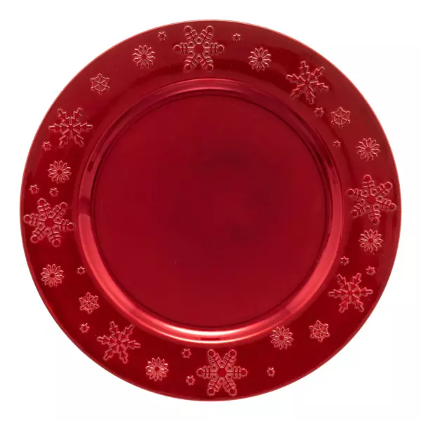 Lote de 12 platillos Copos Rojo