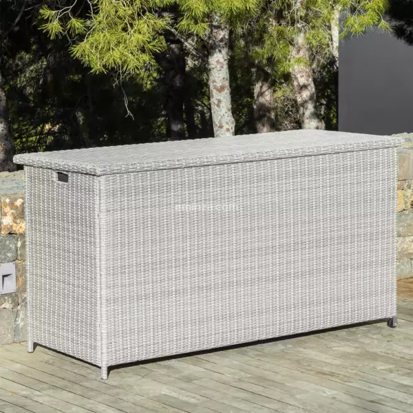 Baúl de almacenamiento exterior (L180 cm) Calvi - Gris