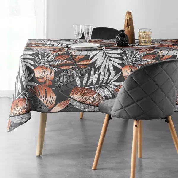 Nappe Transparente Cdiscount HEKO PANELS Nappe De Table Anti Tache 140 X 110 Cm Lavable Imperméable Polyester Salle À Manger Jardin Majolique Espagnole Nappe Jardin Extérieur Motif Palmiers