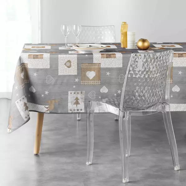 Rechteckige Tischdecke (L240 cm) Augustin Grau