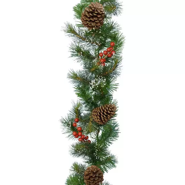 Guirlande garnie Baies et pomme de pin Vert sapin