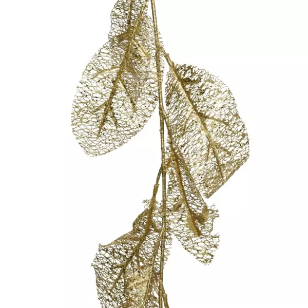 Guirlande de feuilles (190 cm) Délia dorée