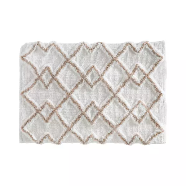 Badeværelsesmåtte i bomuld (50 x 75 cm) Ethniq Taupe