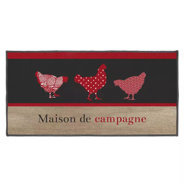 Tapis multi-usage (50 x 120 cm) Maison de campagne Rouge