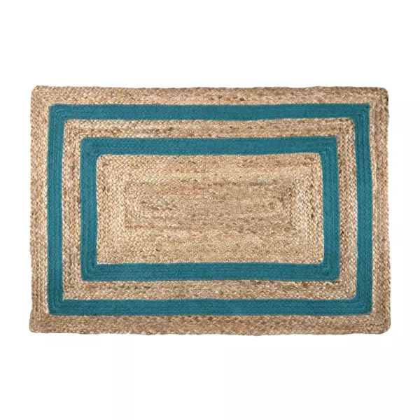 Alfombra yute (90 cm) Berry Verde esmeralda