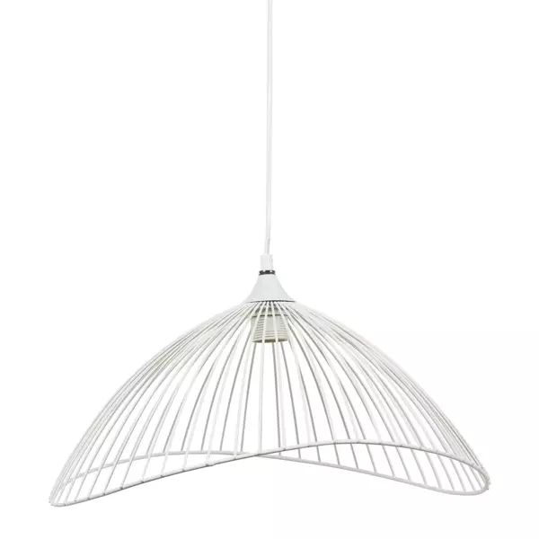 Suspension lumineuse filaire (D45 cm) Filla Blanche