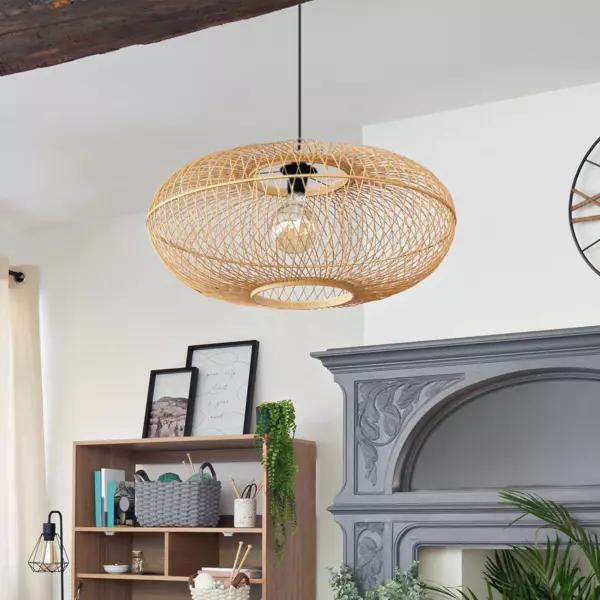 Bamboe hanglamp Loren Beige