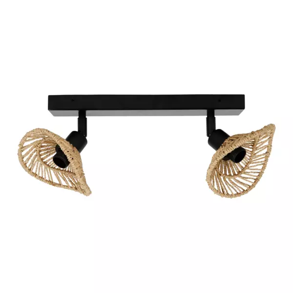 Spotlampe med 2 skrme (L32 cm) Ozana Beige