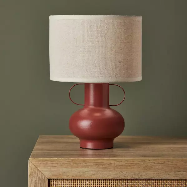 Bordlampe i metal (H33 cm) Amphore Terracotta