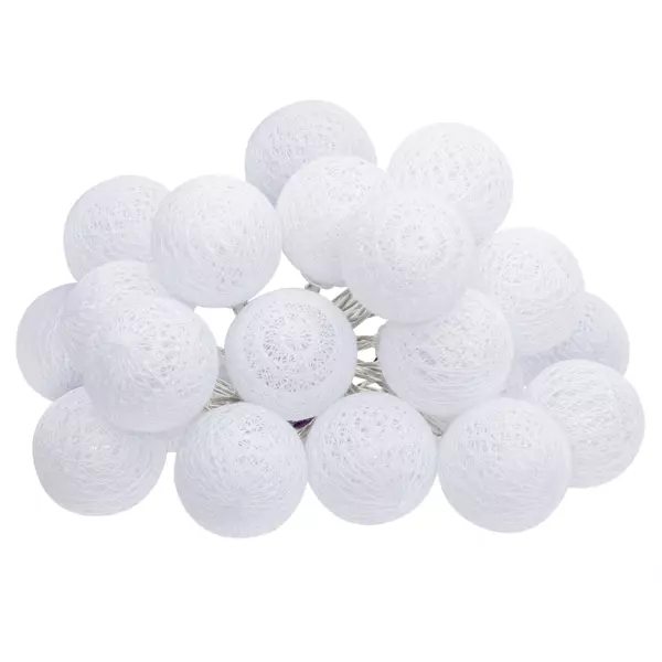 Guirnalda luminosa Bobina Blanca 20 bolas