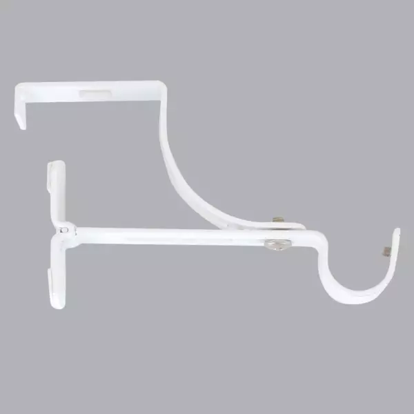 Soporte para barra para cajón de persiana de rollo (L135 / D20 mm) Blanco satinado