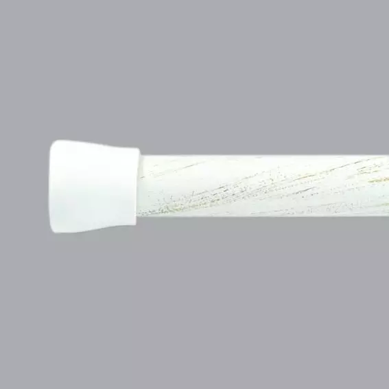 Barra autoblocante extensible (L70 - L120 cm / D22 mm) Redondo Blanco