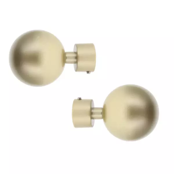 Lot de 2 embouts tringle (D20 mm) Jim Théa Or