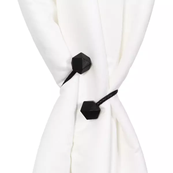 Raffhalter Vorhang Twist Schwarz