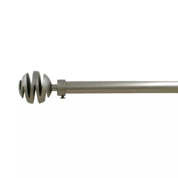 Asta Per Tende Umbra Ringlet - 1 Pollice Con Staffe | Acciaio Inossidabile Oro - Foto 4