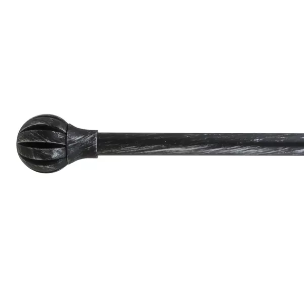 Kit de tringle extensible (L120 - L210 cm / D19 mm) Touch of zen Noir