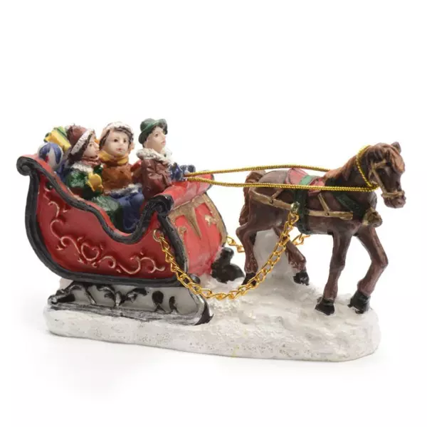 Nios paseando en trineo