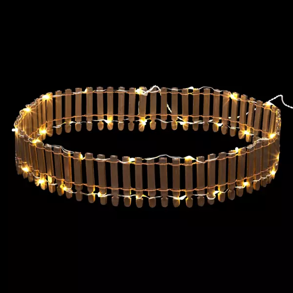 Hek lumineuse Bruin en warm wit om een dorp te bouwen