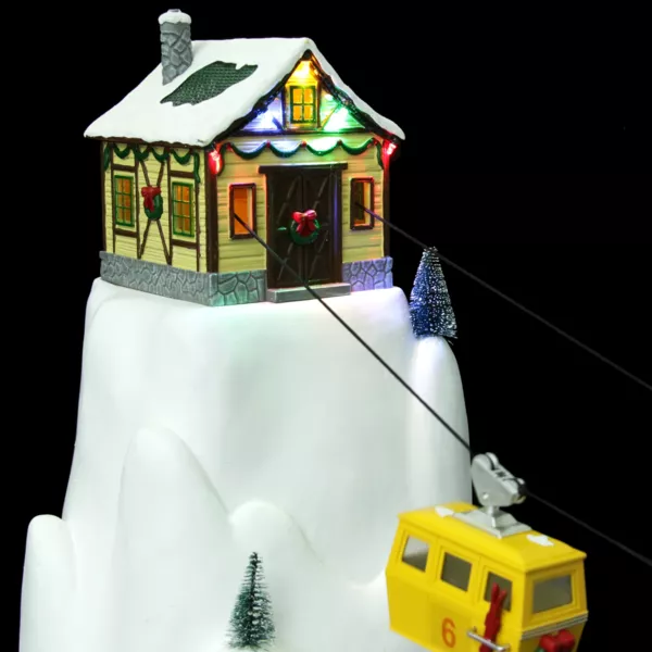 Village de Noël lumineux, musical et animé Télépherique