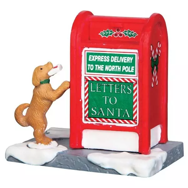 Accessoire Lemax La boîte aux lettres du Père Noël