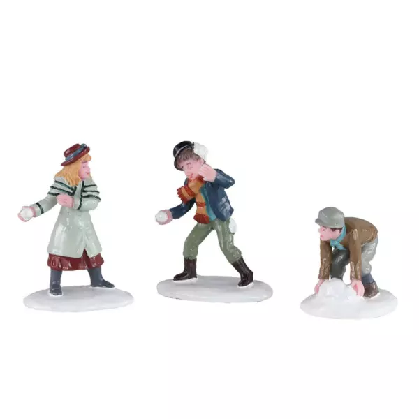 Figur Lemax Schneeballschlacht