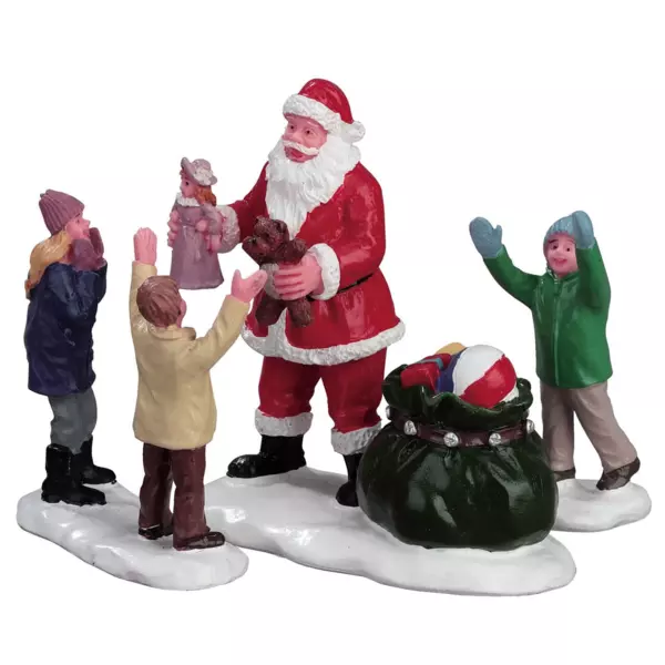 Personajes Lemax Bonjour Papá Noel