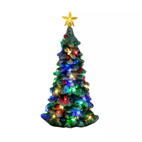 Accessoire Lemax (H16 cm) Sapin de Noël lumineux Multicolore
