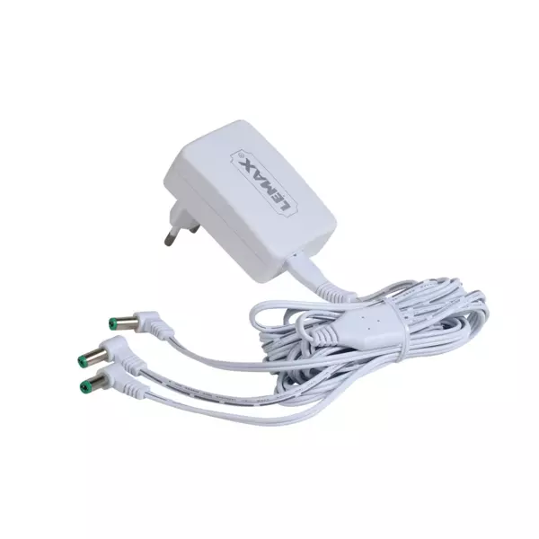 Netzadapter Lemax mit 3 Ausgngen, europischer Stecker