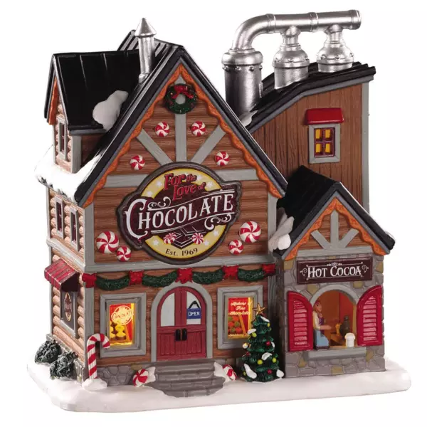 Beleuchtetes Weihnachtsdorf Lemax Schokoladenfabrik