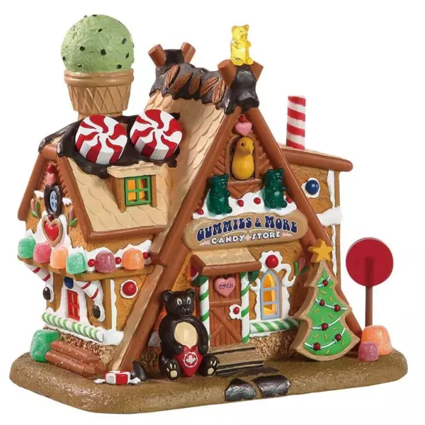 Village de Noël Lemax à piles lumineux Confiserie