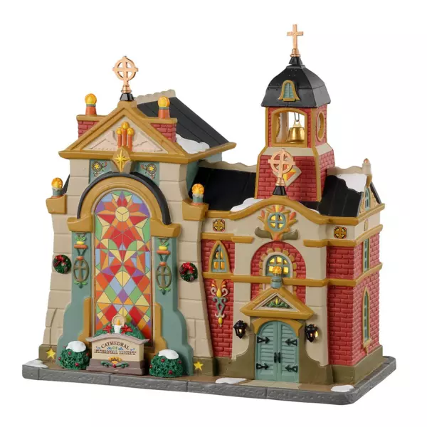 Village de Noël Lemax lumineux Cathédrale de la lumière éternelle