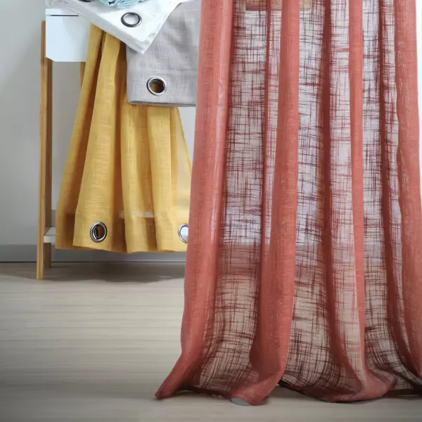 Vitrage (135 x 260 cm) Ontario Terracotta