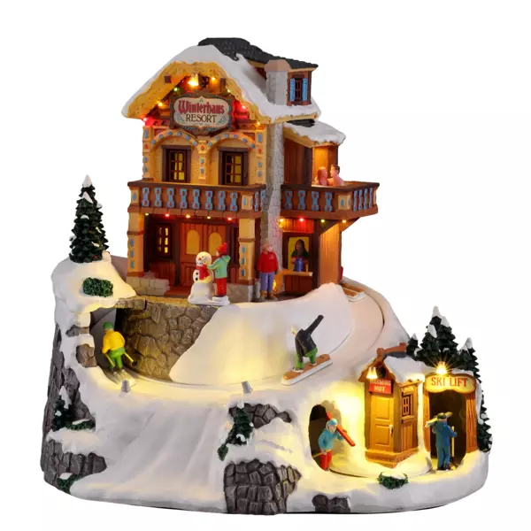 Lemax verlicht kerstdorp met muziek en beweging
