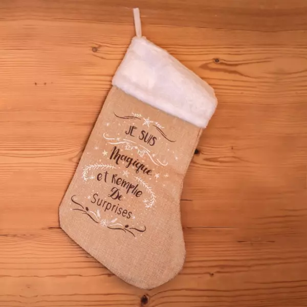 Calcetín de Navidad Yute Mágica