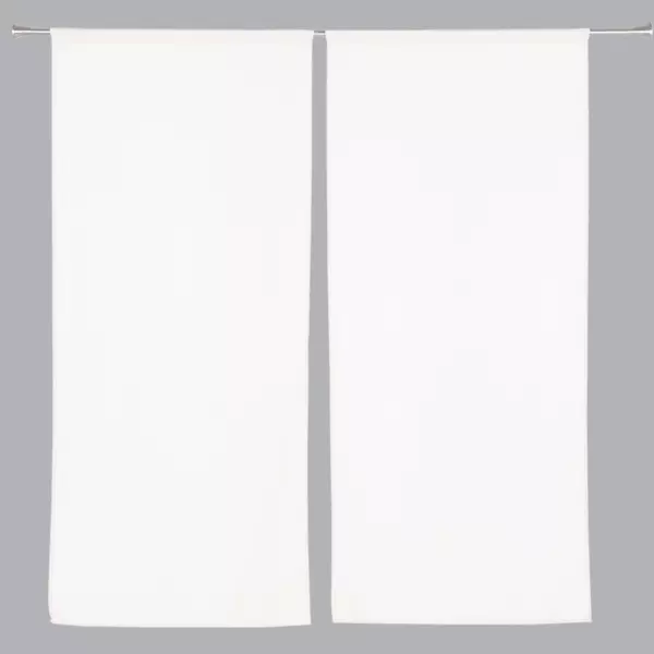 2er Set Gardinen (60 x 140 cm) Etamine Morgentau Weiß