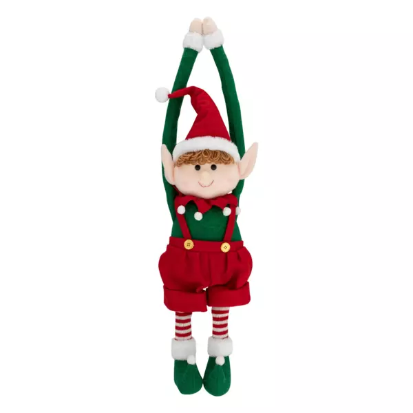 Sac De Couchage Elfe De Noël - Mini Housse Décorative 30.5 X 14 Cm, Pour Figurine, Fêtes