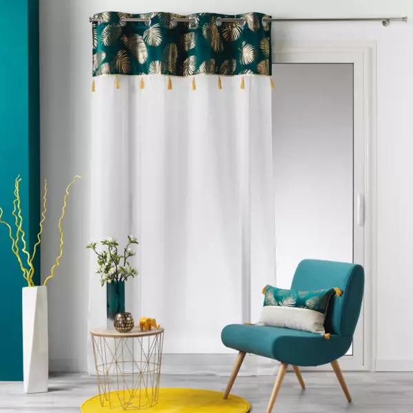 Vitrage (140 x 240 cm) Sabaly Goudkleurig