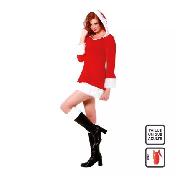 Julekostume til kvinder, rød