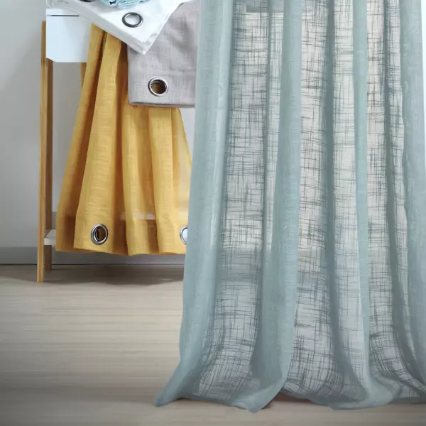 Voilage œillets (135 x 260 cm) Ontario Vert menthe