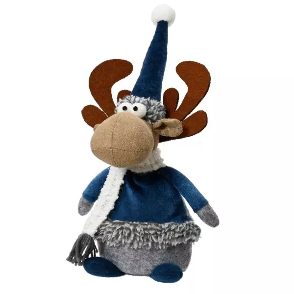 Renne de No�l (H30 cm) Gaby en bleu