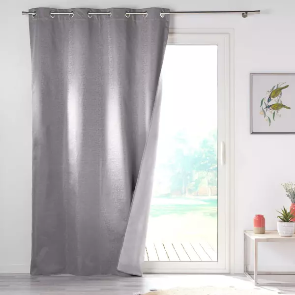 Rideau occultant isolant (140 x 260 cm) Darko Gris anthracite