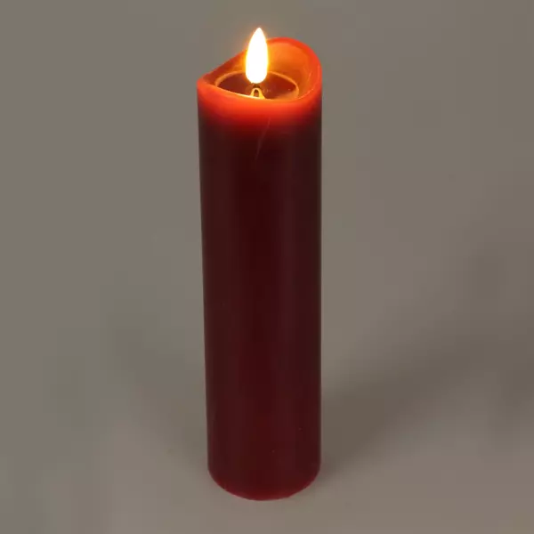 Vela LED Axelle A15 cm Rojo