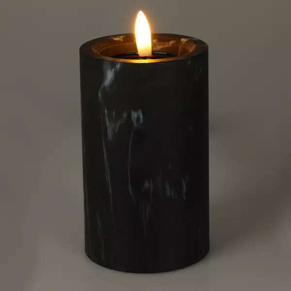 LED-batterilysd (H12 cm) Emma Sort