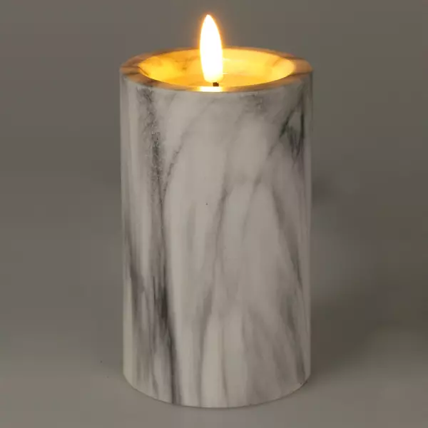 LED-batterilyse (H12 cm) Emma Hvid