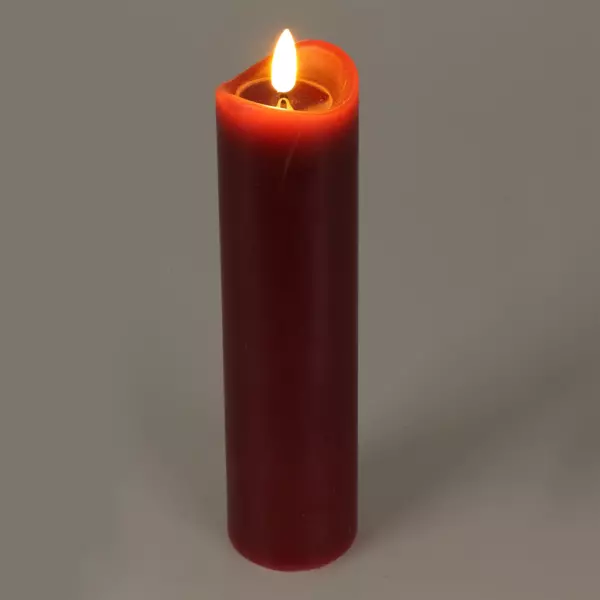 Vela LED Axelle A20 cm Rojo