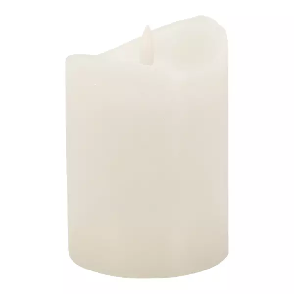 LED-batterilys (H12,5 cm) Lapland Hvid