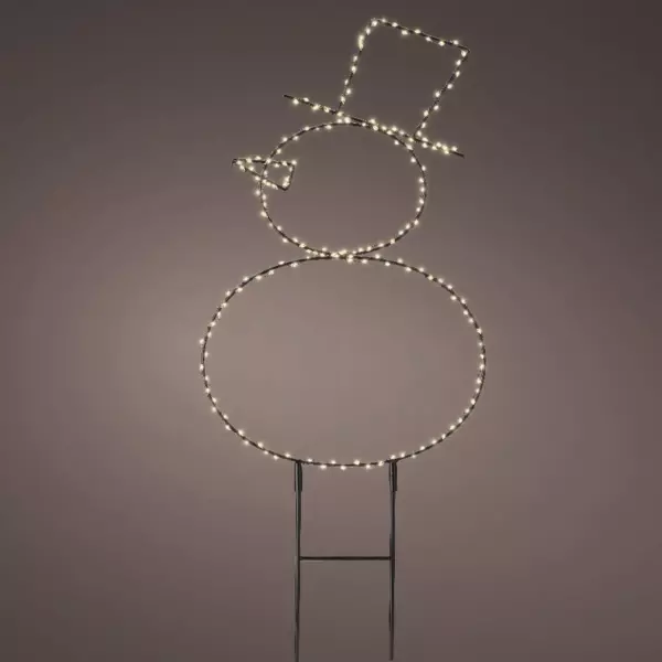 Bonhomme de neige lumineux 180 LED (H47 cm) Blanc chaud