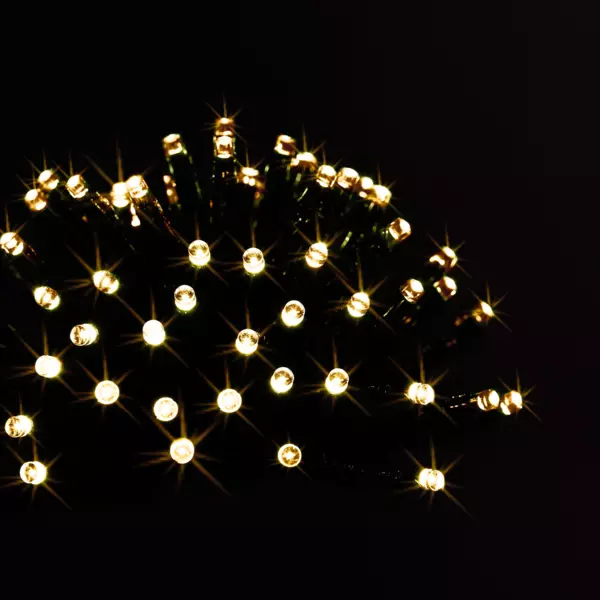 Luces de Navidad Solar 5 m Blanco cálido 20 LED