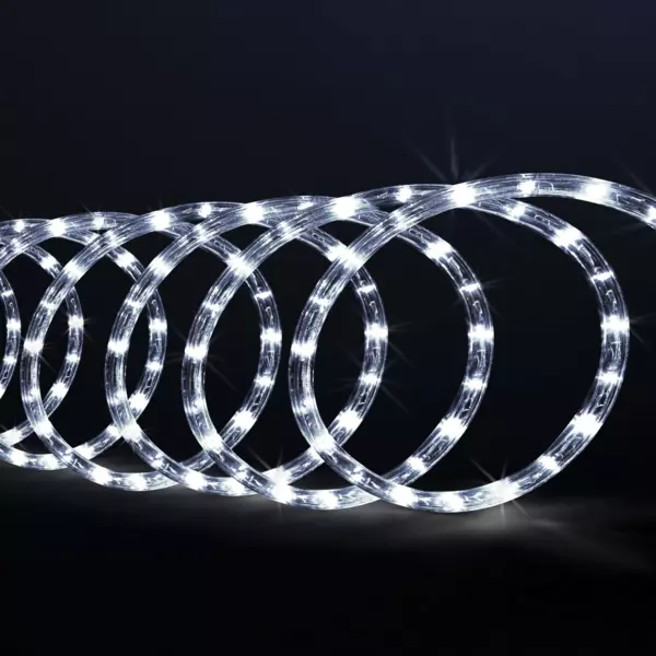 Verlichte slang 10 m Koud wit 180 LED